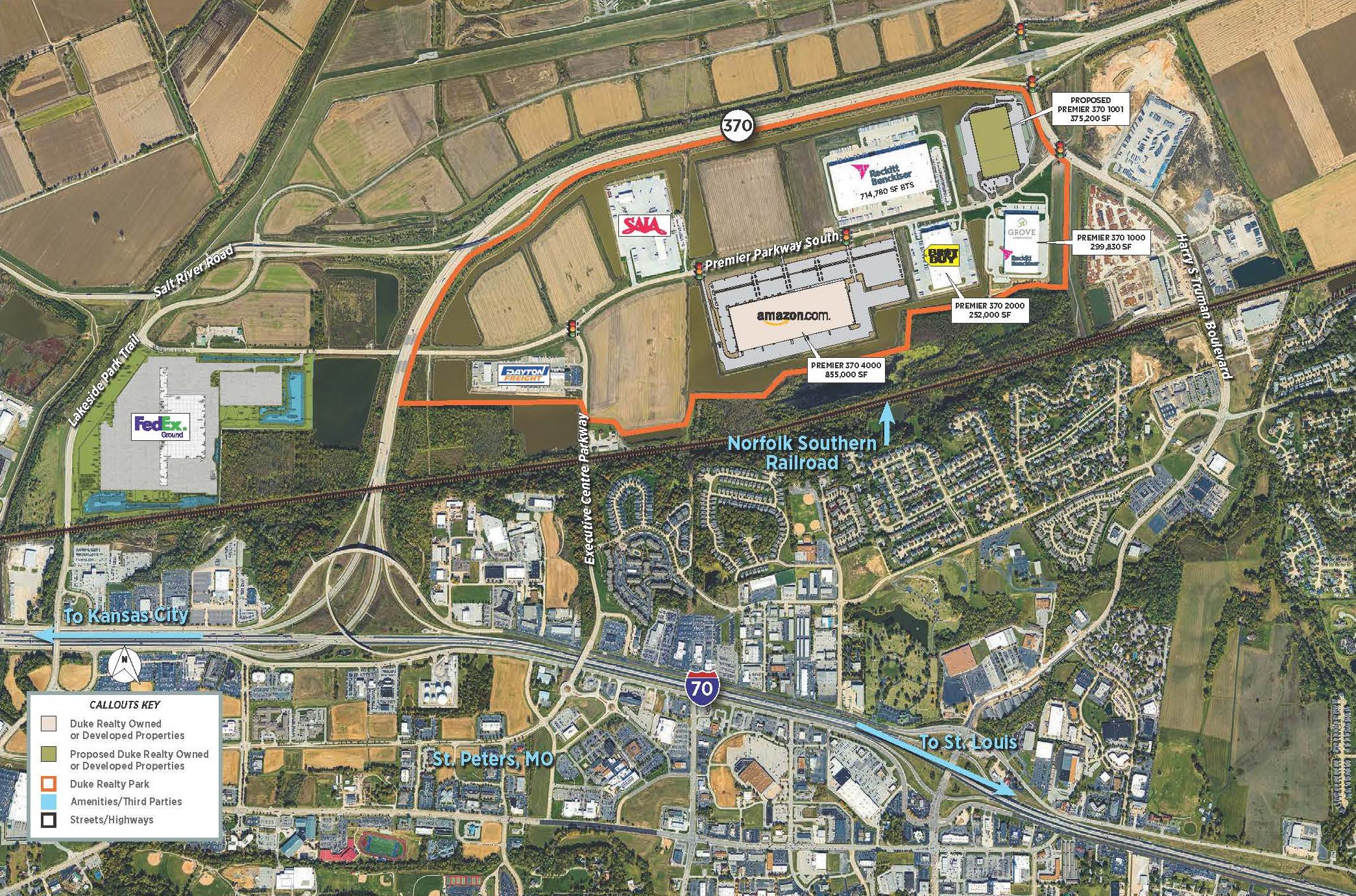 Aerial View Map of Premier 370 Business Park