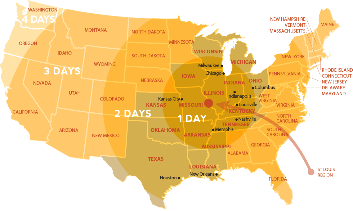 United States Drivetimes