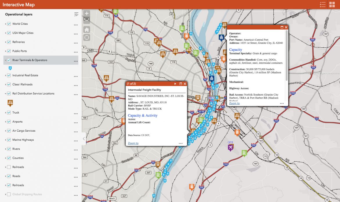 St. Louis Regional Freightway Map