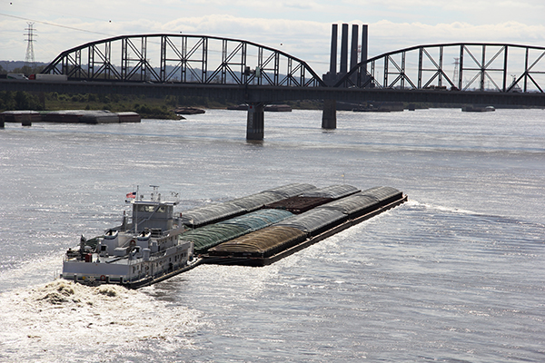 St. Louis Region Captures One-Third of the Upper Mississippi River Barge Freight Traffic