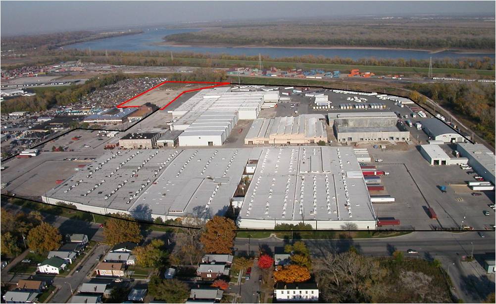 8000 Hall Outside Aerial Showing Storage