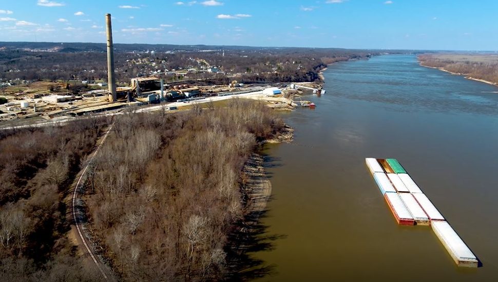 River and barge