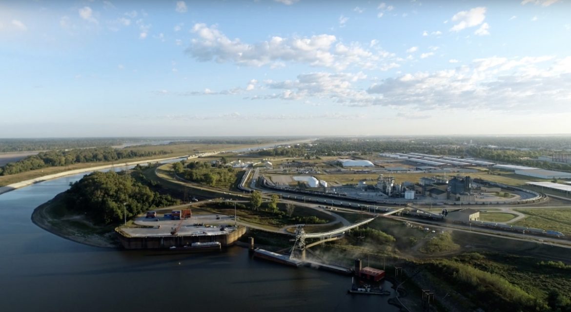 Overhead shot of America's Central Port