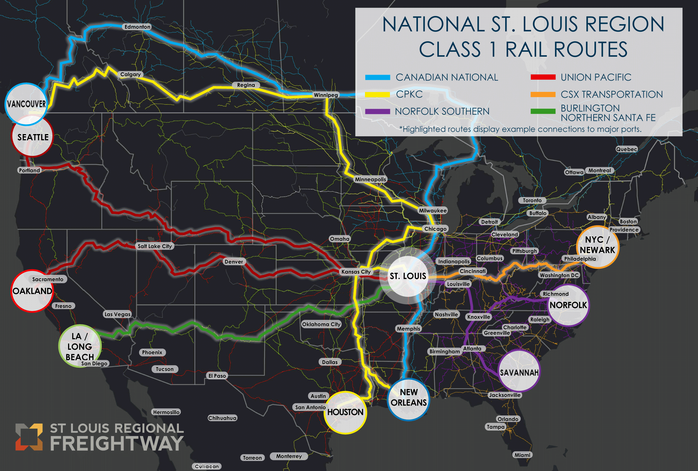 Six Class I Railroads St Louis Regional Freightway Six Class I Railroads St Louis Regional Freightway