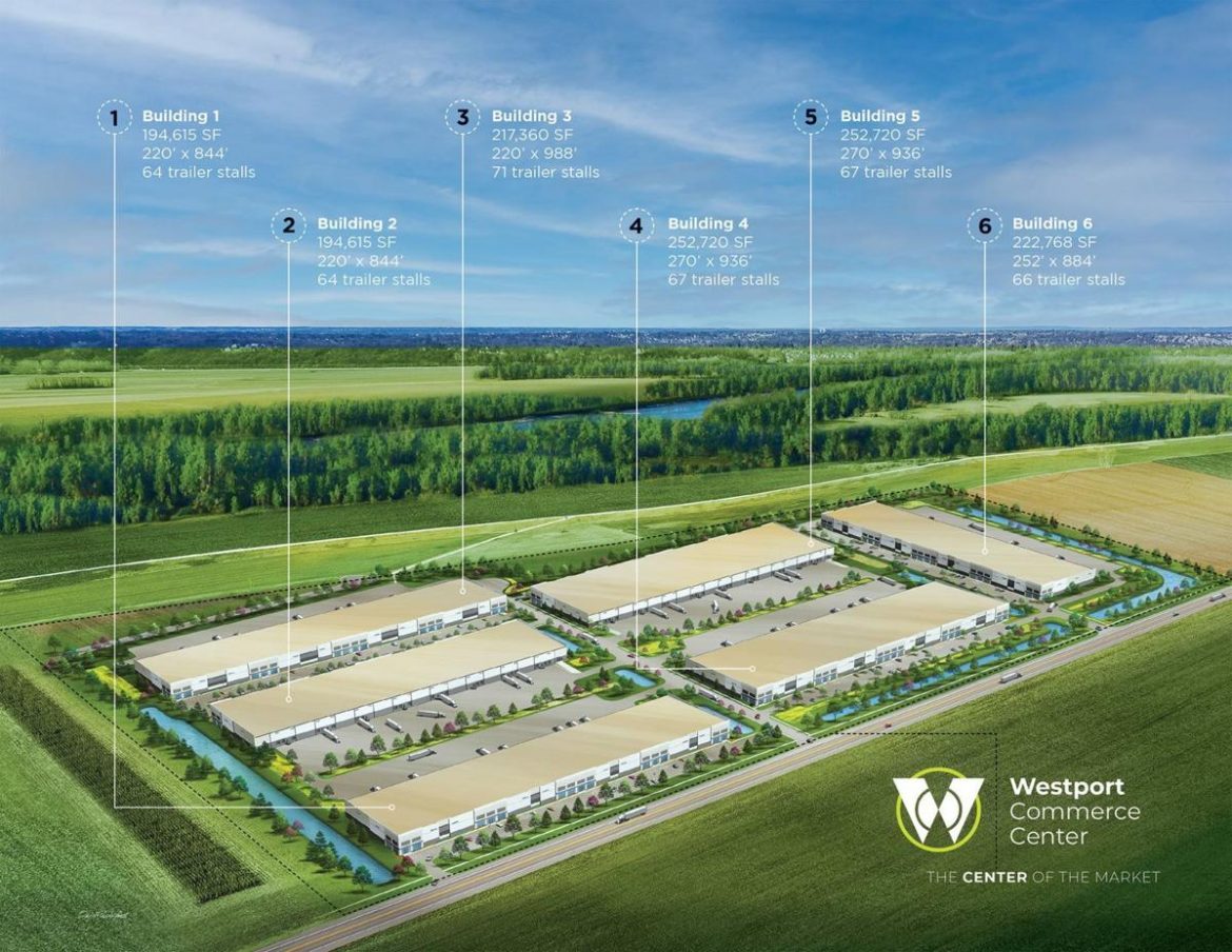 Drawing of new development in Westport area