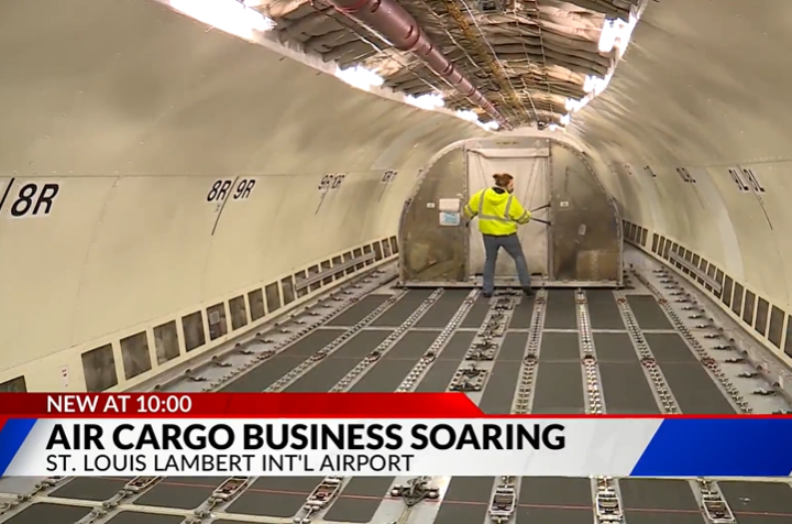 Get an exclusive look at cargo shipping at St. Louis Airport
