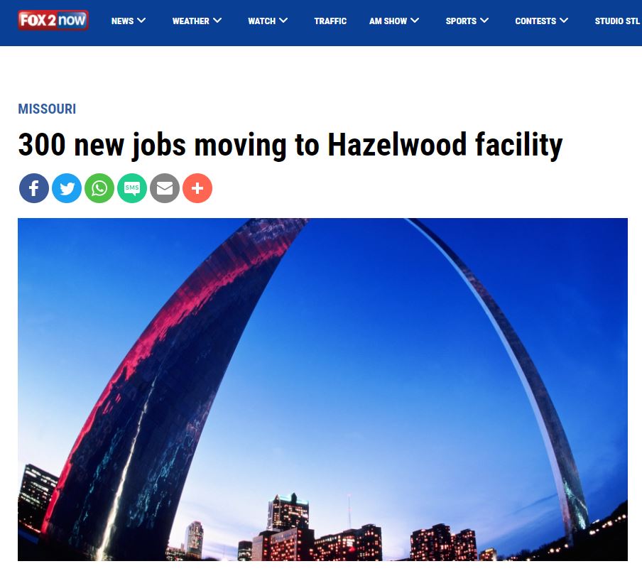 Image of article headline, 300 new jobs coming to Hazelwood facility