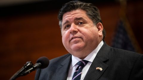 In this Feb. 22, 2021, file photo, Gov. J.B. Pritzker speaks at Chicago State University in Chicago.