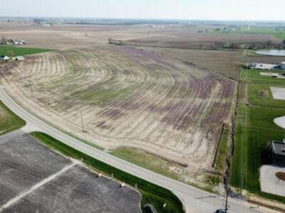 Aerial view of Red Bud Business Park site location (looking toward the South)