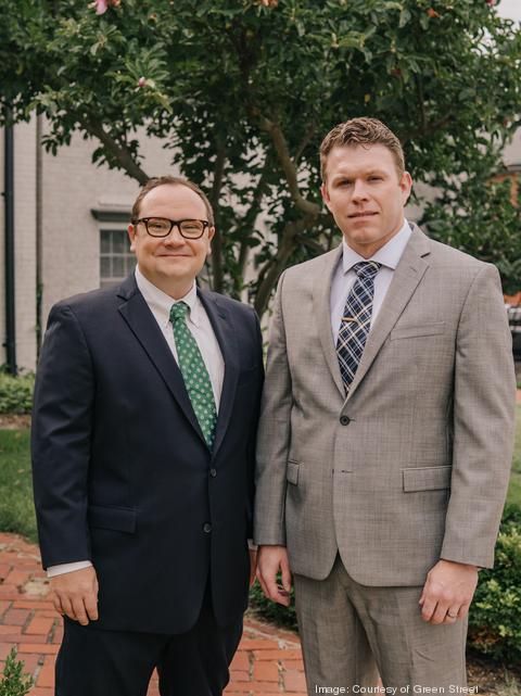 Matt Drinen, left, and Luke Pope serve as principals of Emerald Capital, an affiliate of Green Street St. Louis.