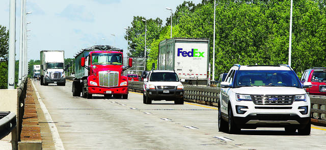Photo of the Chain of Rocks Bridge on Interstate 270