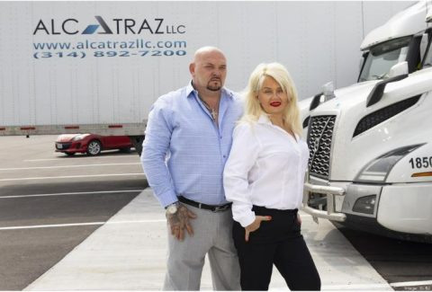 Zbigniew and Agnes Matukin of Alcatraz LLC, their trucking company based in south St. Louis County.