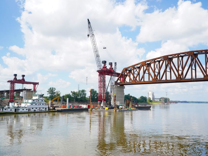 Installation of Final Truss Marks One of the Last Major Milestones for Merchants Bridge Reconstruction Project