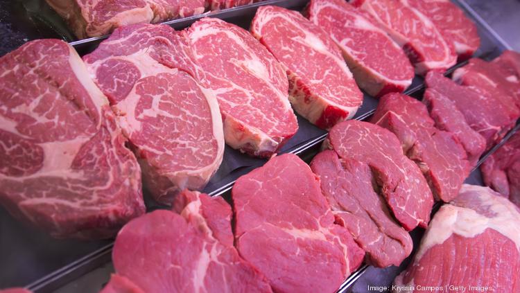 Photo of beef cuts on a grocery shelf..