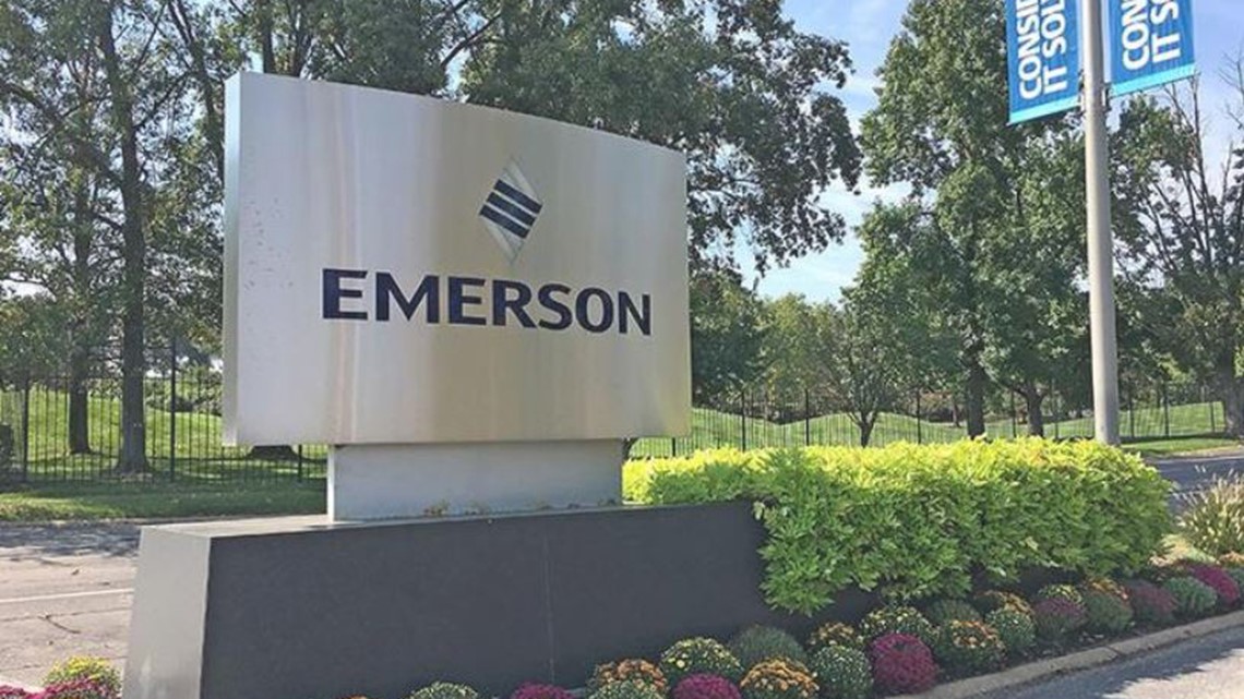 Emerson Electric St. Louis headquarters building located in Ferguson.