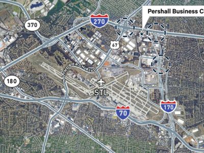Aerial Map view of Pershall Business Center property site