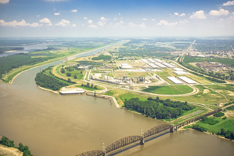 Aerial view of America's Central Port