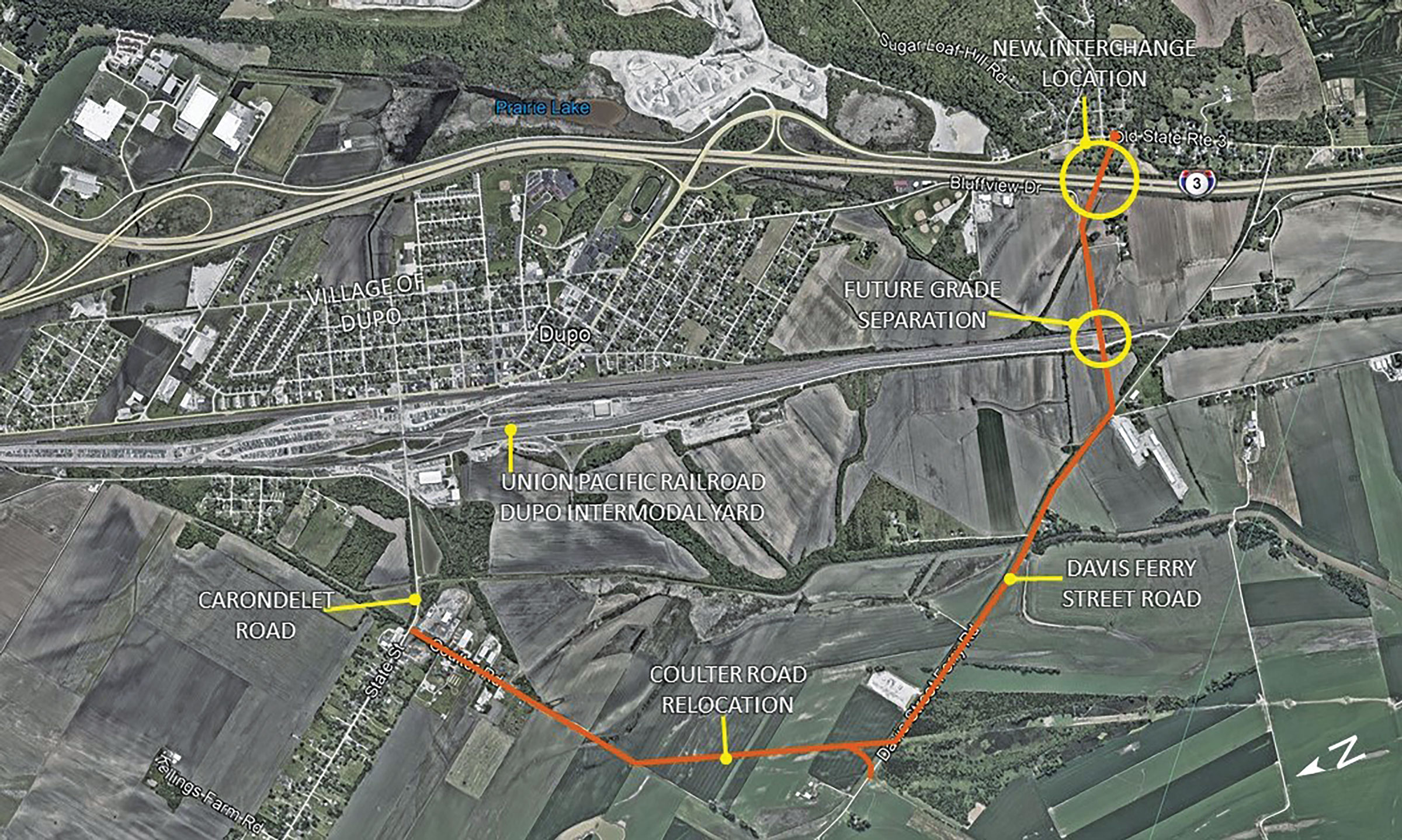 Aerial Map of Dupo Sites