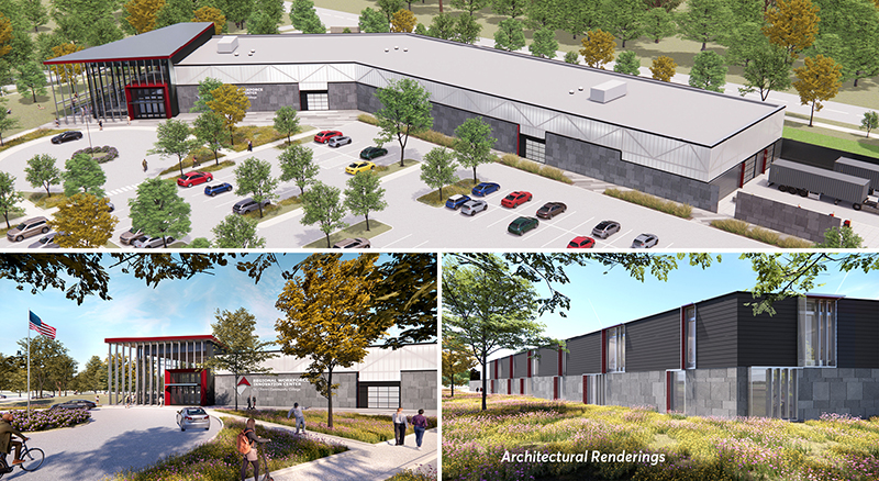 Rendering of St. Charles Comm. College Workforce Innovation Center