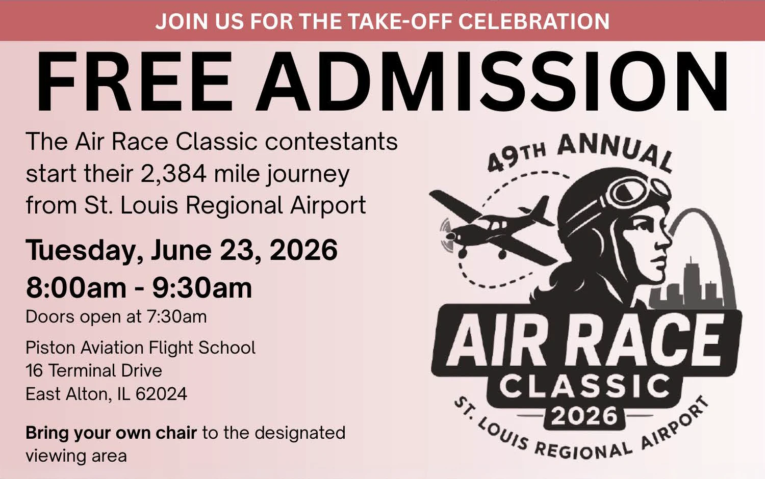 2026 Air Race Classic - Take-Off Event Invite
