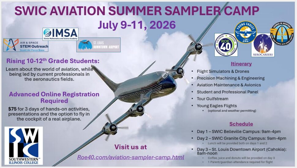 SWIC Aviation Summer Sampler Camp Information