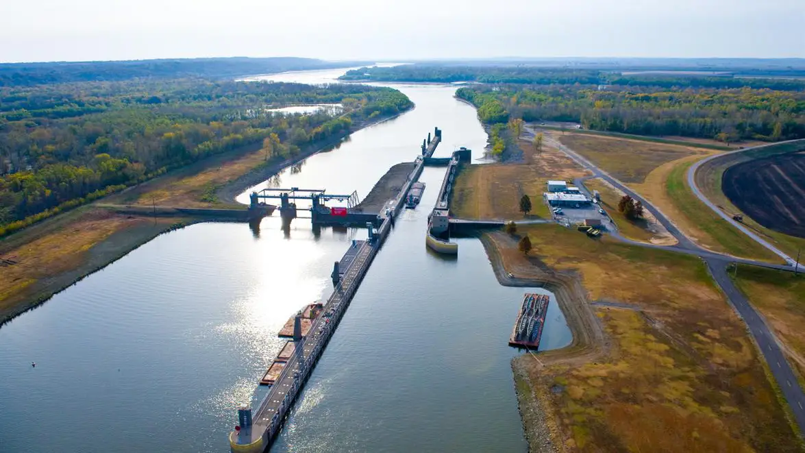 Kaskaskia Regional Port District aerial view